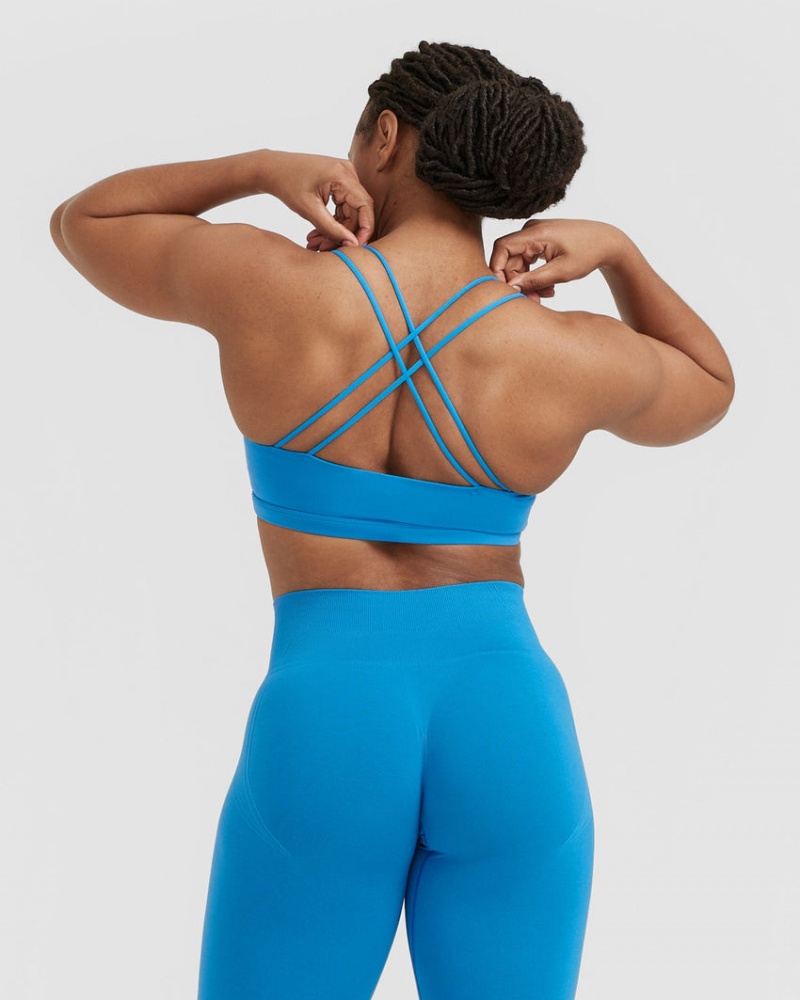 Blue Oner Active Everyday Cross Over Bralette Sports Bras | 58643AOJT