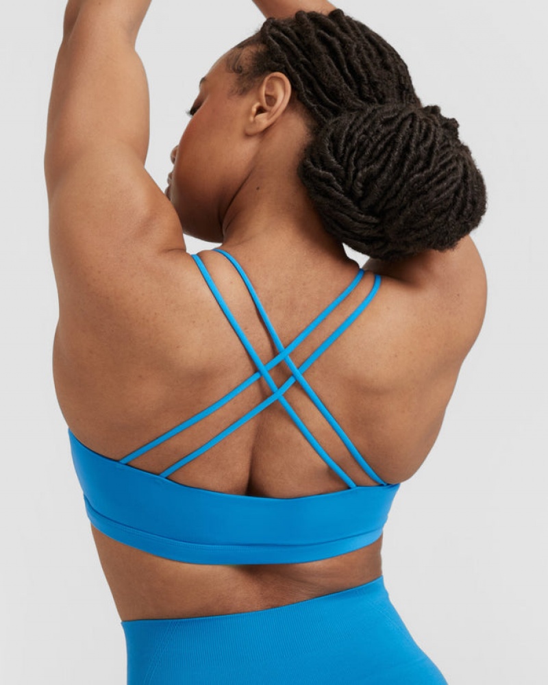 Blue Oner Active Everyday Cross Over Bralette Sports Bras | 58643AOJT