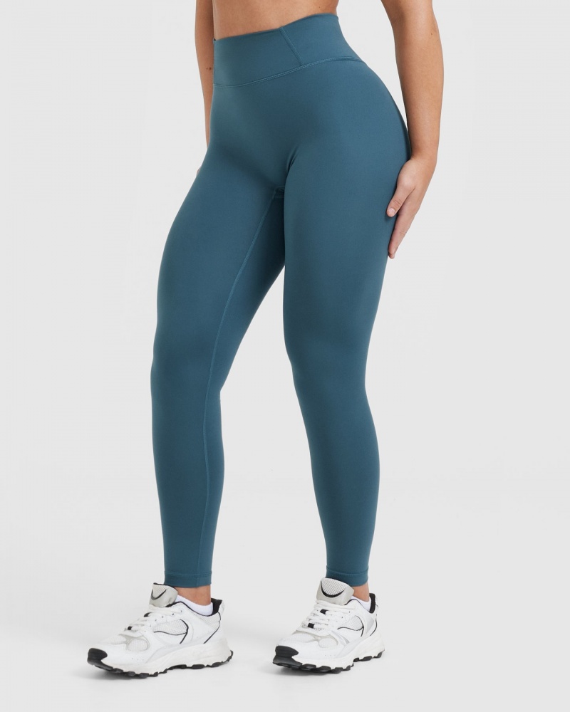 Blue Oner Active Timeless High Waisted Leggings | 85409AUVE