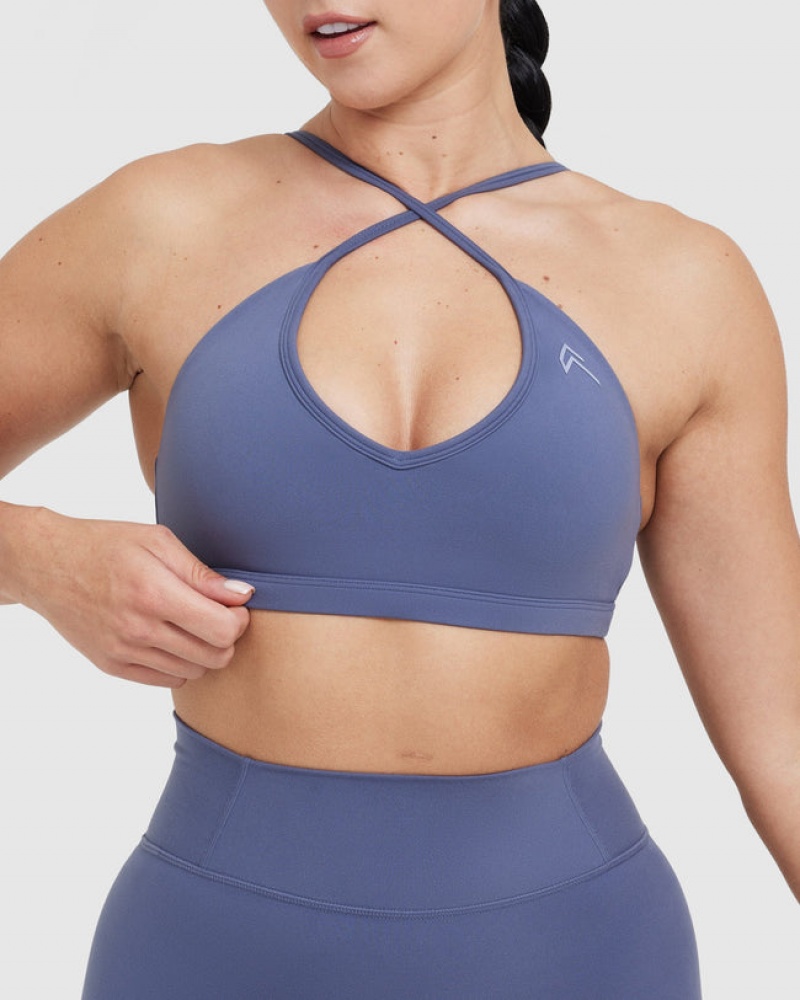 Blue Oner Active Timeless Strappy Bralette Sports Bras | 93142DCNY