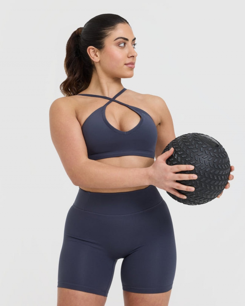 Blue Oner Active Timeless Strappy Bralette Sports Bras | 85609NJXG