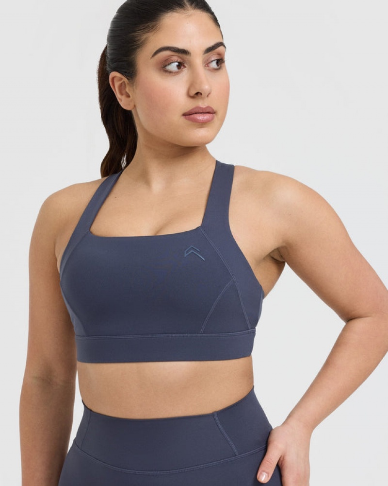 Blue Oner Active Timeless Wide Strap Sports Bras | 15489AYHJ