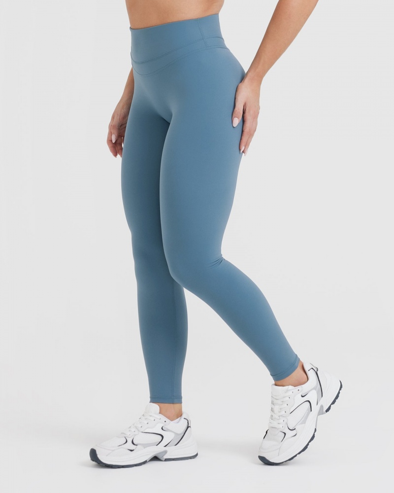 Blue Oner Active Unified High Waisted Leggings | 48160HNFE