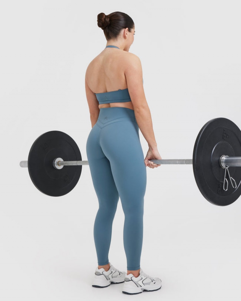 Blue Oner Active Unified High Waisted Leggings | 48160HNFE