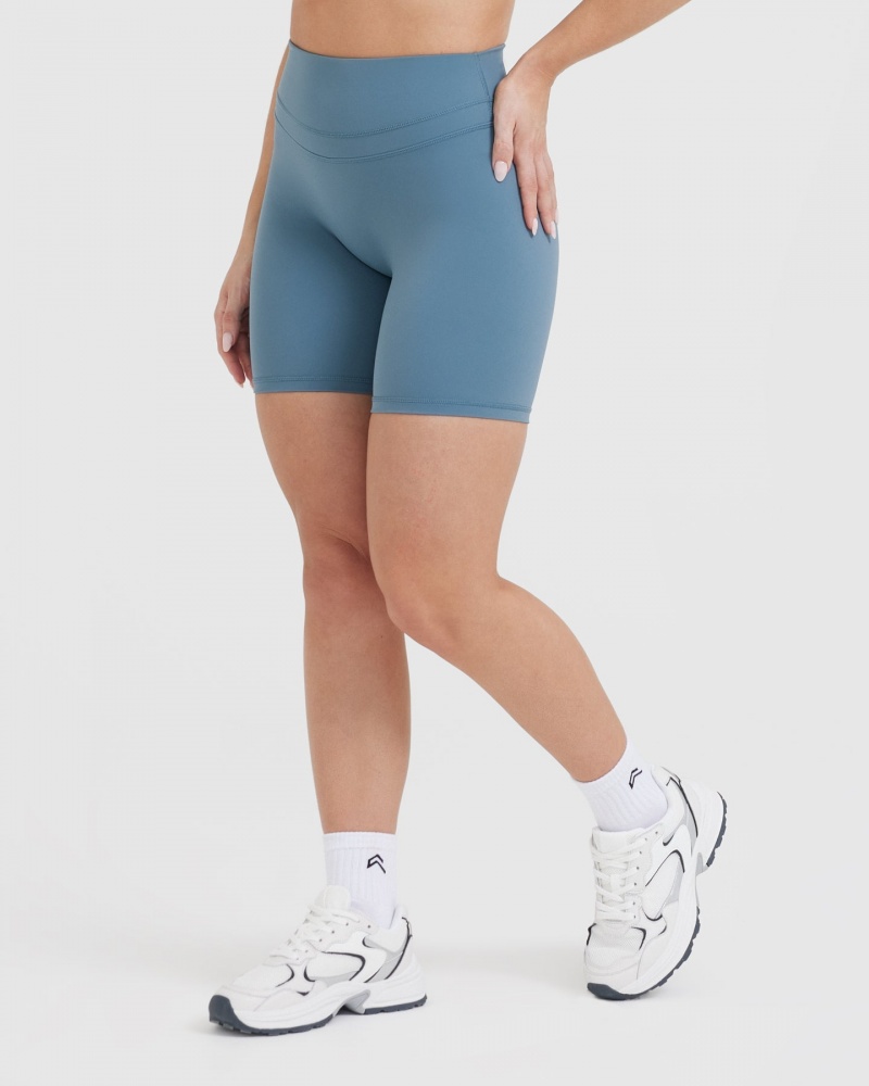 Blue Oner Active Unified High Waisted Shorts | 06491YDHE