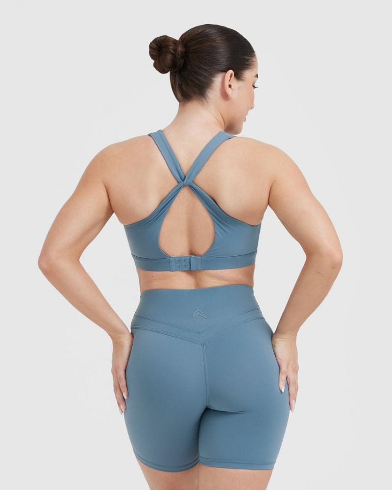 Blue Oner Active Unified Layered Sports Bras | 39825HIST