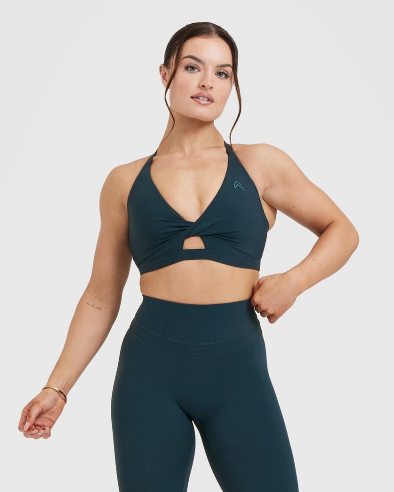 Blue Oner Active Unified Twist Sports Bras | 21947FSCM