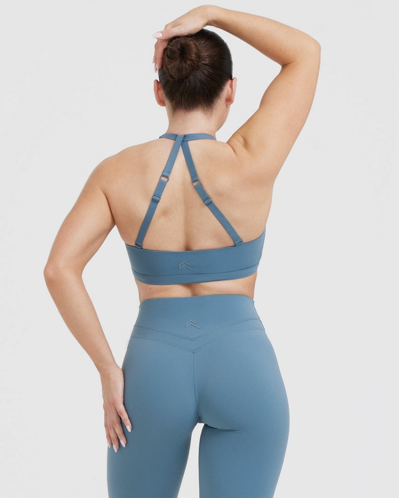 Blue Oner Active Unified Twist Sports Bras | 84325WOAN