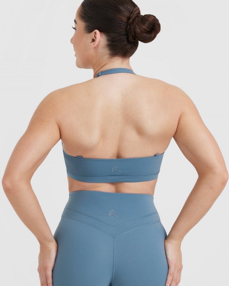 Blue Oner Active Unified Twist Sports Bras | 84325WOAN