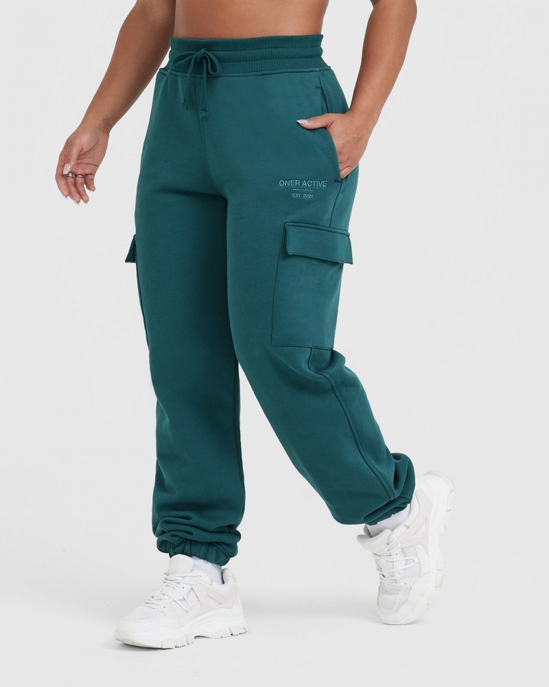 Blue / Turquoise Oner Active All Day Est 2020 Cargo Joggers | 51463PZRC