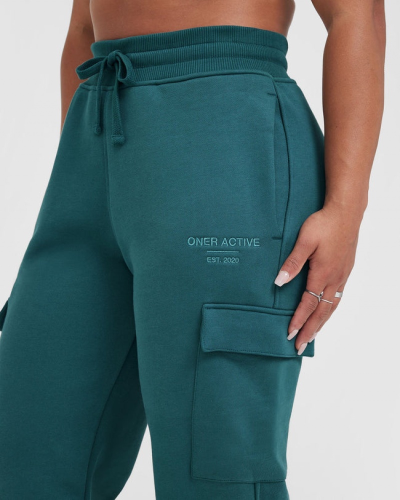 Blue / Turquoise Oner Active All Day Est 2020 Cargo Joggers | 51463PZRC