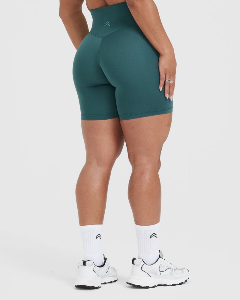 Blue / Turquoise Oner Active Timeless High Waisted Shorts | 91780QOYN