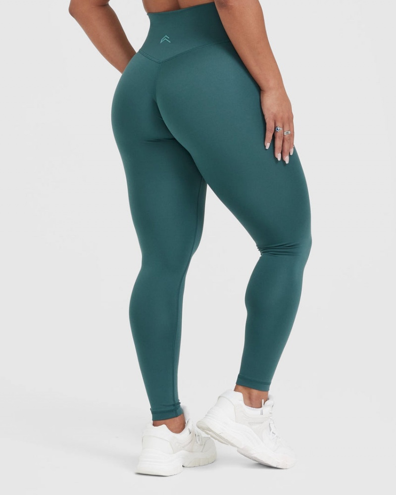 Blue / Turquoise Oner Active Timeless High Waisted Leggings | 95362UDEF