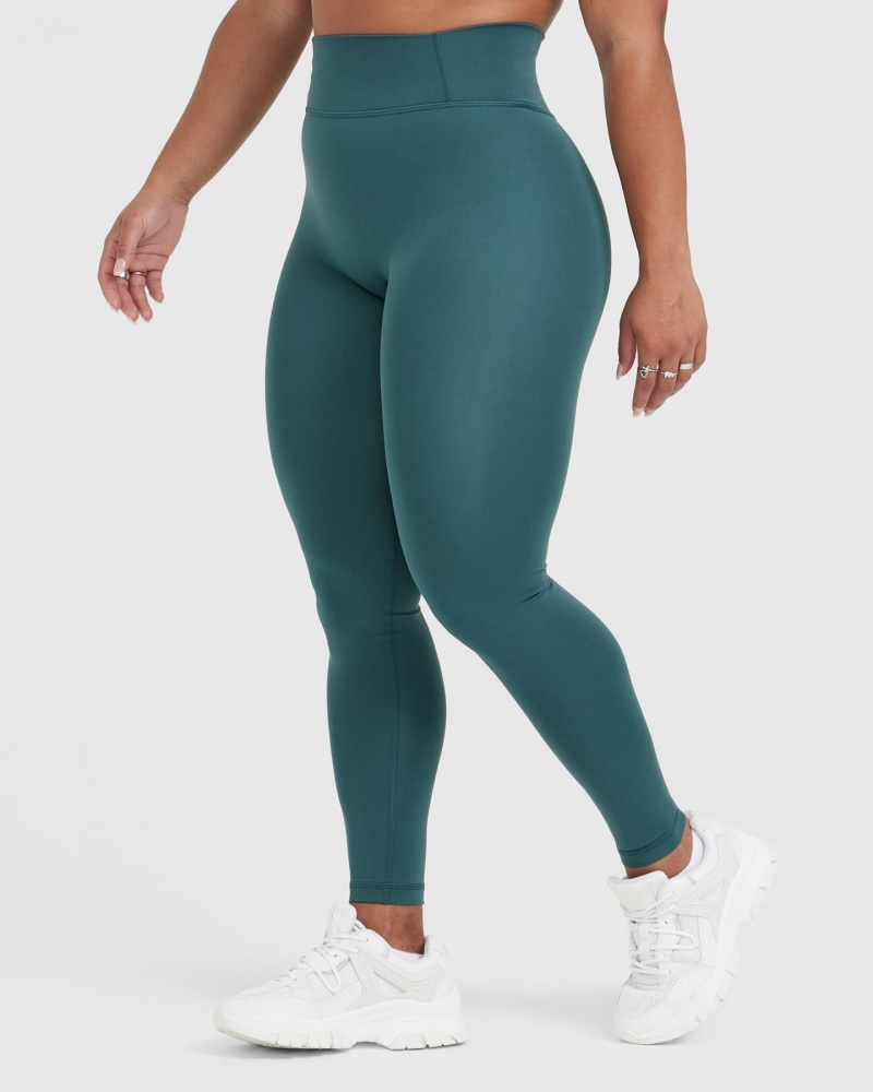 Blue / Turquoise Oner Active Timeless High Waisted Leggings | 95362UDEF