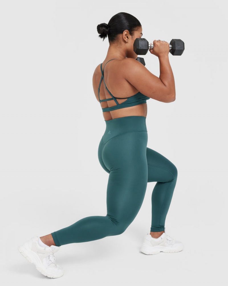 Blue / Turquoise Oner Active Timeless High Waisted Leggings | 95362UDEF