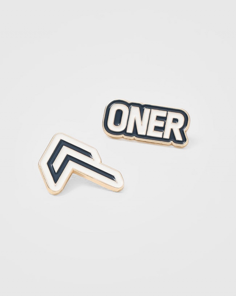 Blue / White Oner Active Raising The Bar Graphic Pins 3 Pack Accessories | 03197NFTA