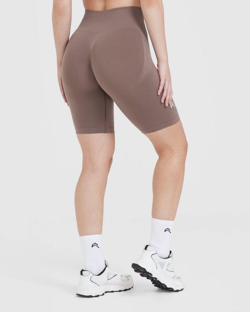 Brown Oner Active Effortless Seamless Cycling Shorts | 78429NRYO