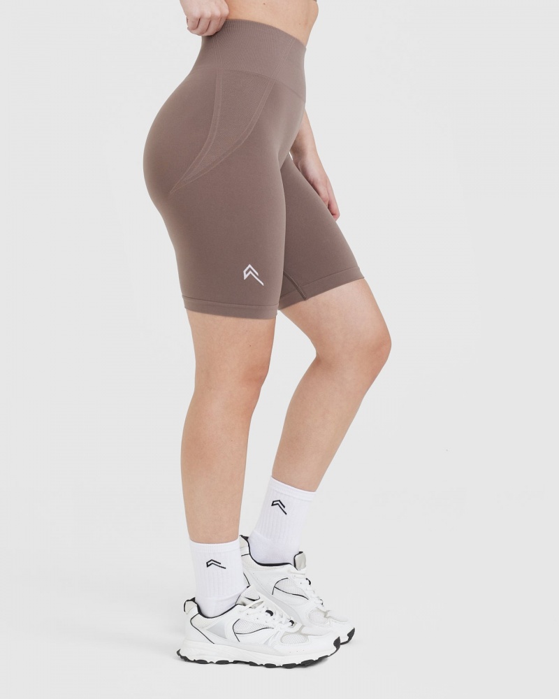 Brown Oner Active Effortless Seamless Cycling Shorts | 78429NRYO