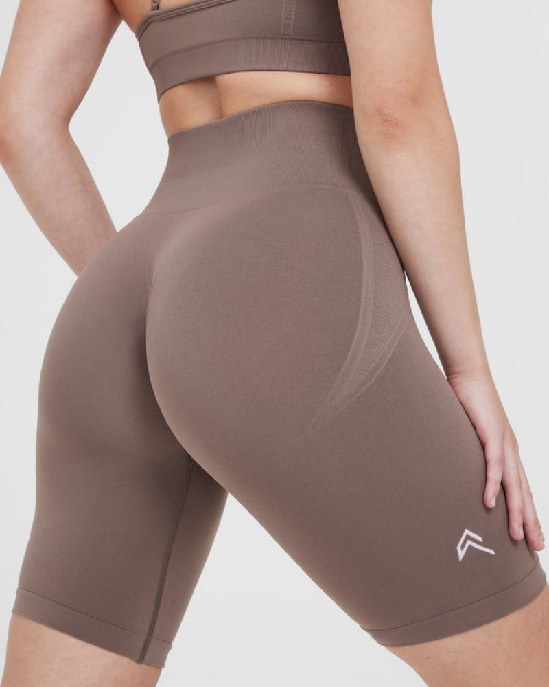 Brown Oner Active Effortless Seamless Cycling Shorts | 78429NRYO