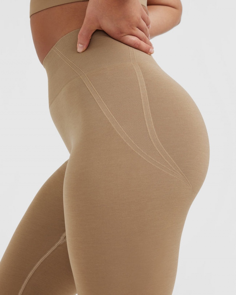 Brown Oner Active Effortless Seamless Leggings | 39261QKTS