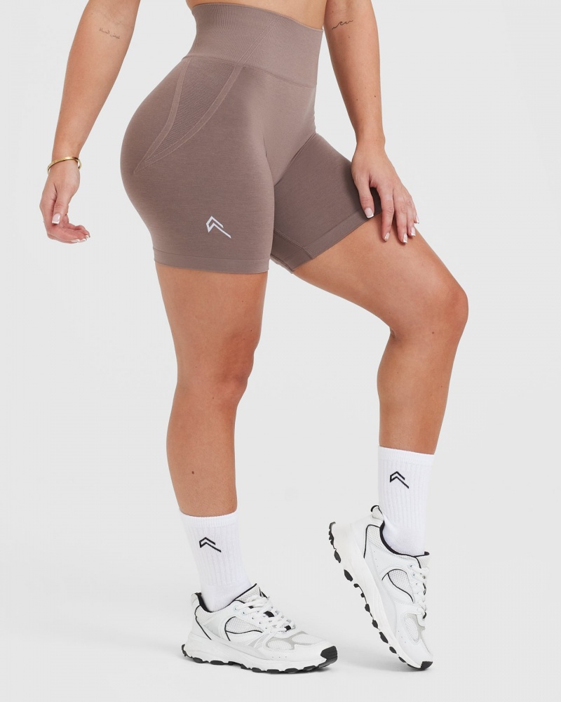 Brown Oner Active Effortless Seamless Shorts | 20378USAR