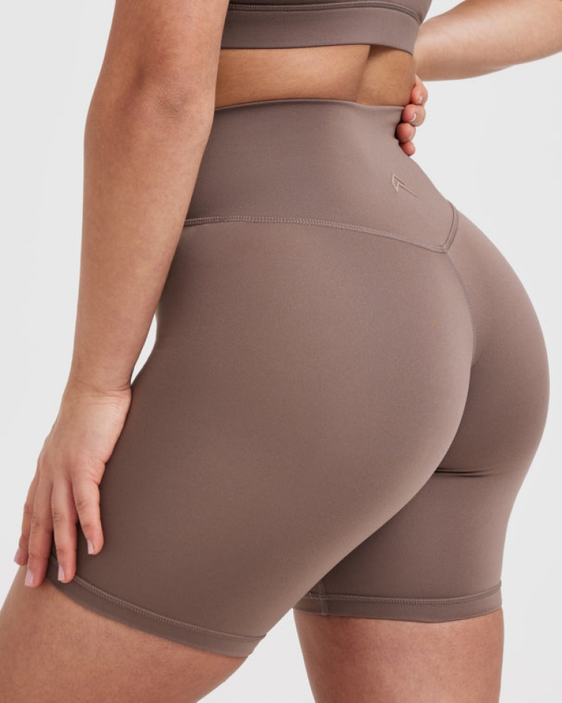 Brown Oner Active Timeless High Waisted Shorts | 25679BZVG