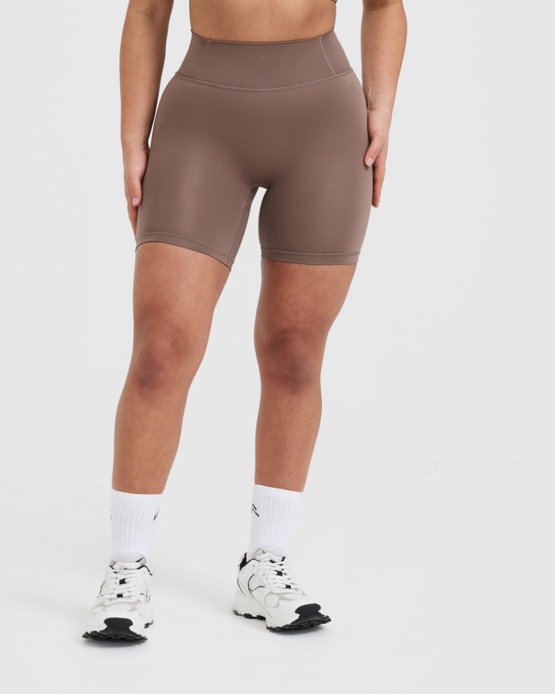 Brown Oner Active Timeless High Waisted Shorts | 25679BZVG