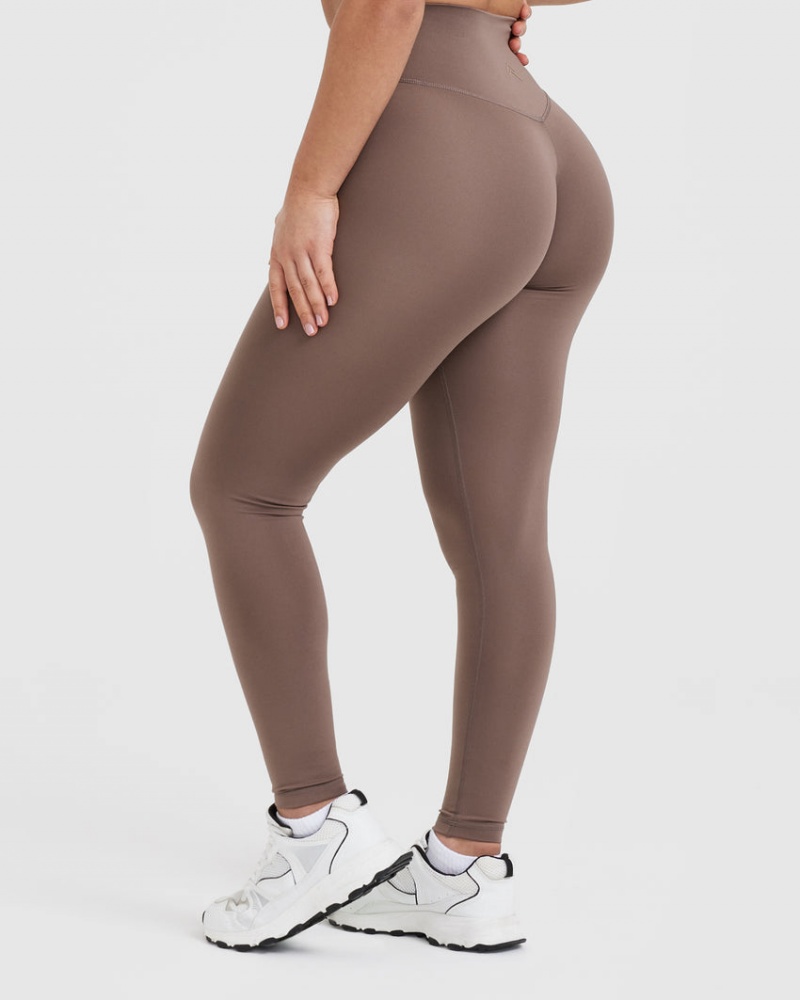 Brown Oner Active Timeless High Waisted Leggings | 94086JHAK