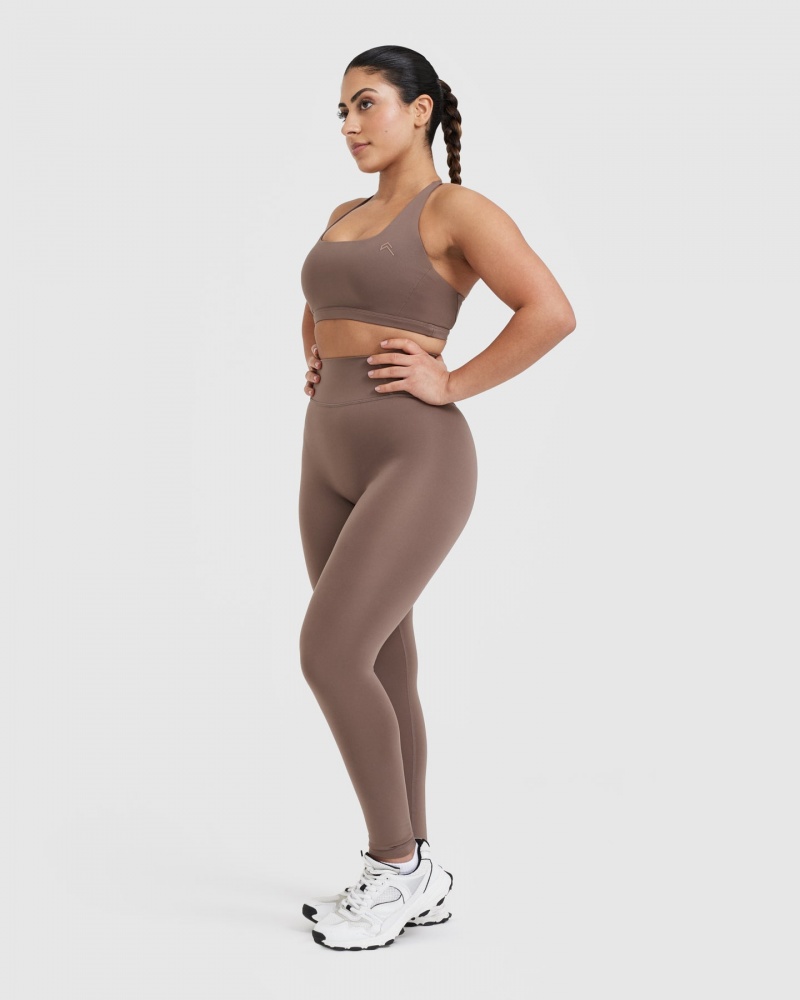 Brown Oner Active Timeless High Waisted Leggings | 94086JHAK