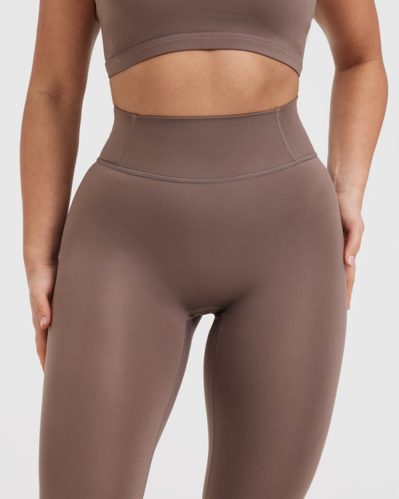 Brown Oner Active Timeless High Waisted Leggings | 94086JHAK