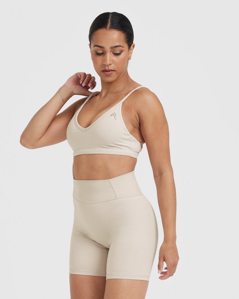 Brown Oner Active Timeless Strappy Bralette Sports Bras | 48201RLQI