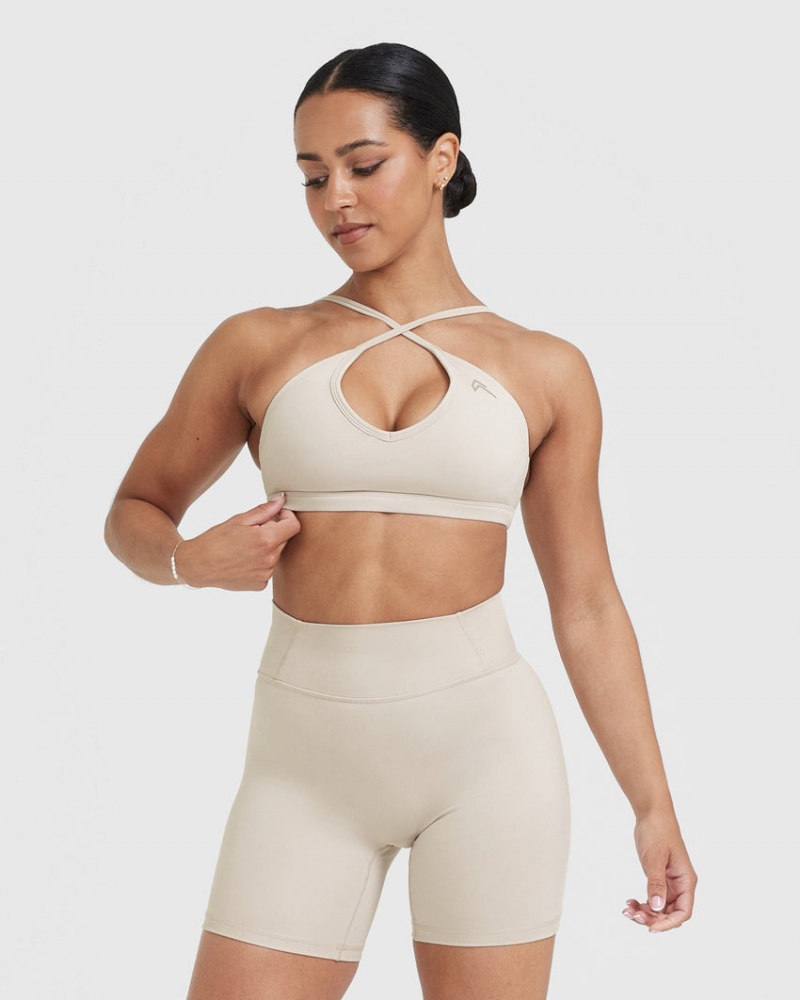 Brown Oner Active Timeless Strappy Bralette Sports Bras | 48201RLQI