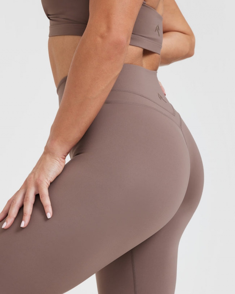 Brown Oner Active Unified High Waisted Leggings | 56341TLNR