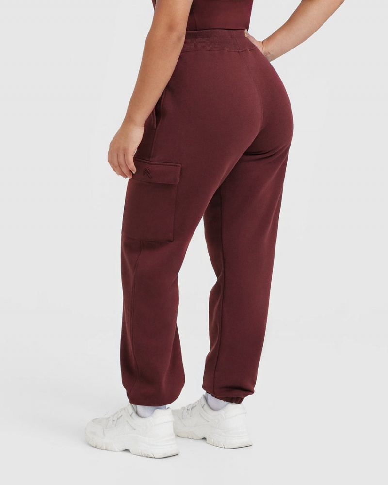 Burgundy Oner Active All Day Cargo Joggers | 89463DVXG