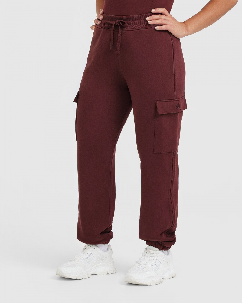 Burgundy Oner Active All Day Cargo Joggers | 89463DVXG