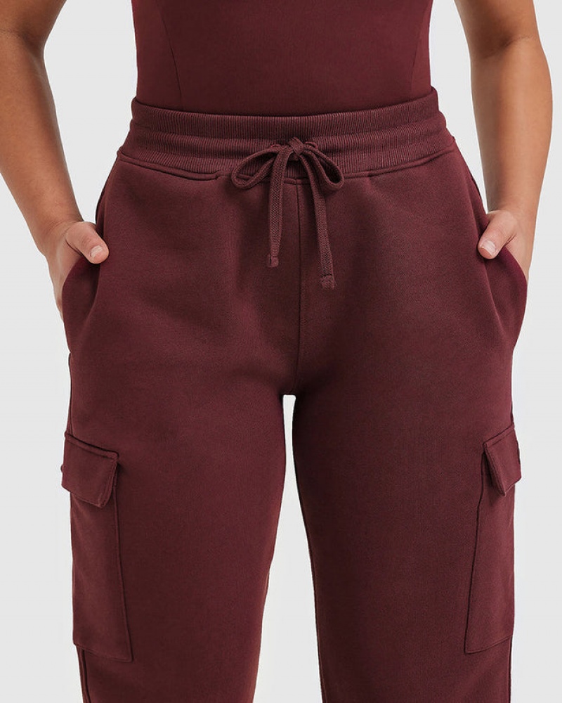 Burgundy Oner Active All Day Cargo Joggers | 89463DVXG