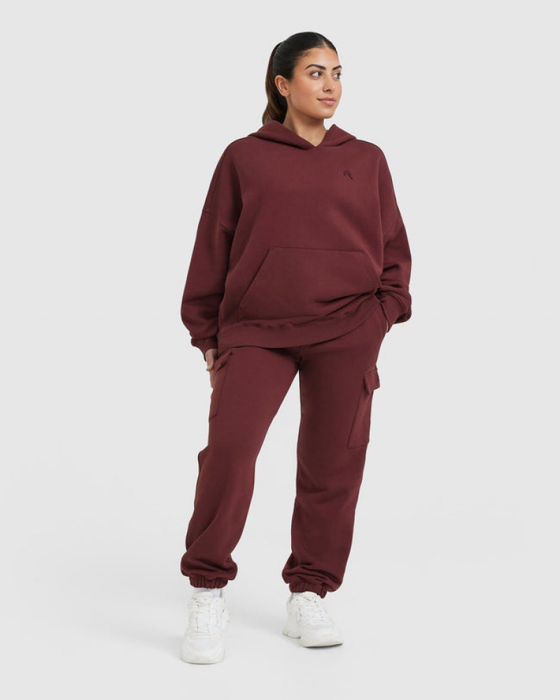 Burgundy Oner Active All Day Cargo Joggers | 89463DVXG