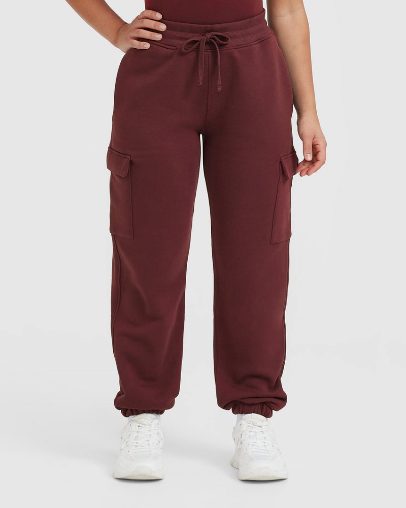 Burgundy Oner Active All Day Cargo Joggers | 89463DVXG