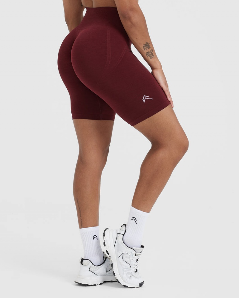 Burgundy Oner Active Effortless Seamless Cycling Shorts | 72016NCIK