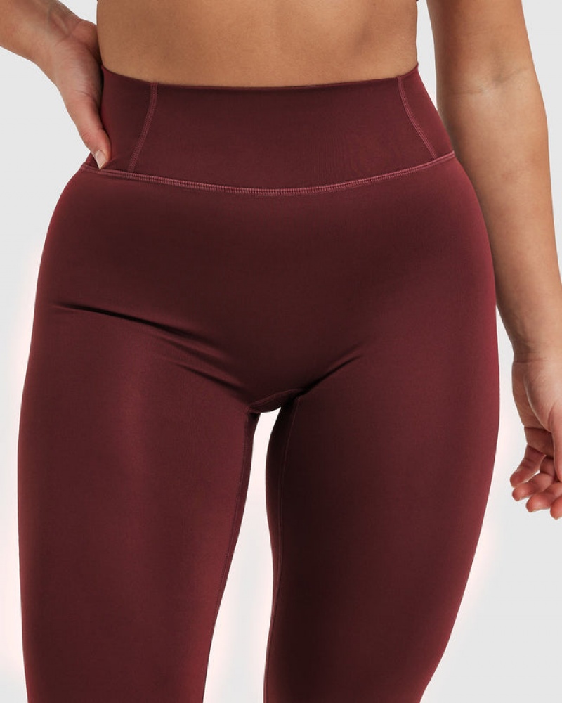 Burgundy Oner Active Timeless High Waisted Leggings | 16327CRYP