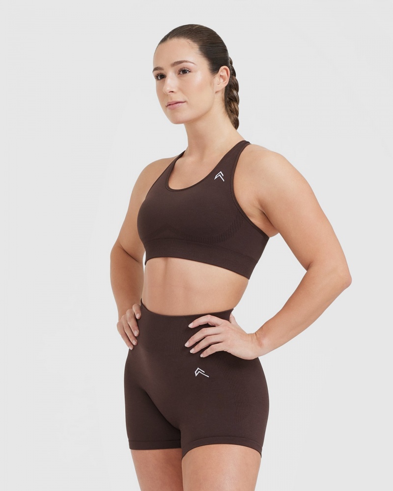 Dark Grey Oner Active Classic Seamless 2.0 Bralette Sports Bras | 41807UTEK