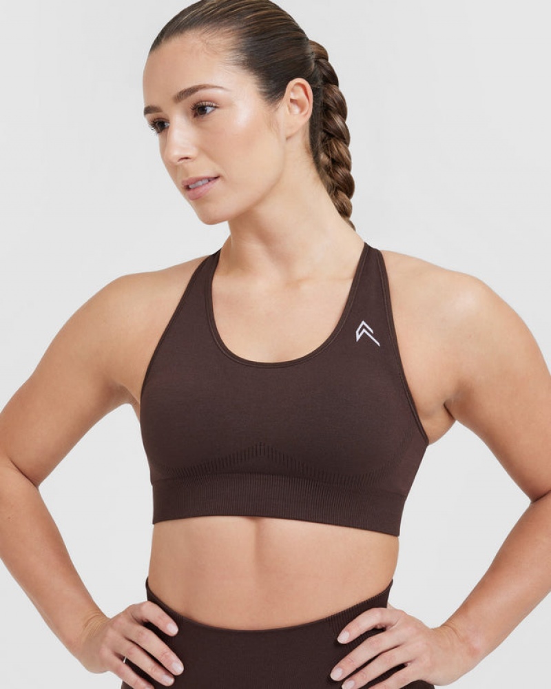 Dark Grey Oner Active Classic Seamless 2.0 Bralette Sports Bras | 41807UTEK