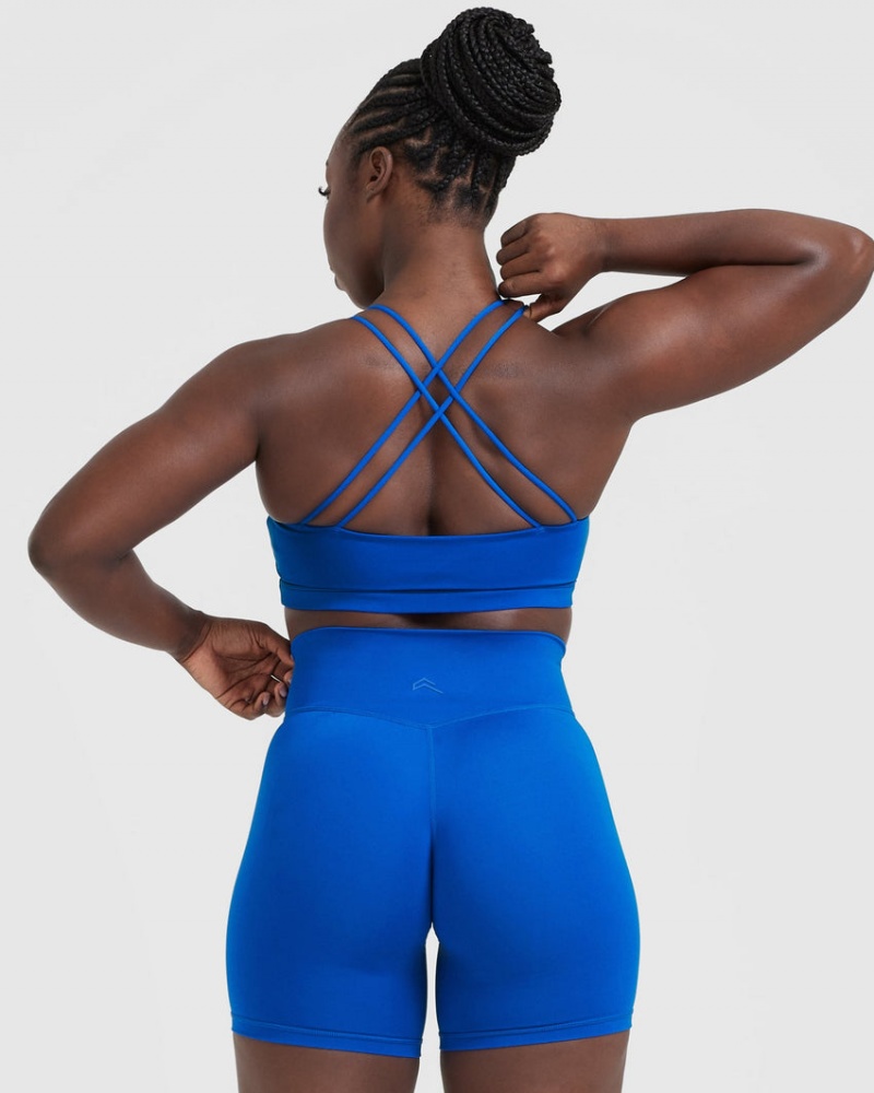 Deep Blue Oner Active Everyday Cross Over Bralette Sports Bras | 15834LGQS