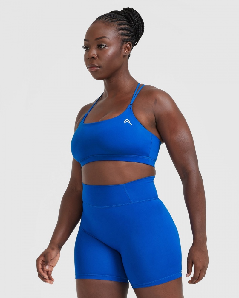 Deep Blue Oner Active Everyday Cross Over Bralette Sports Bras | 15834LGQS