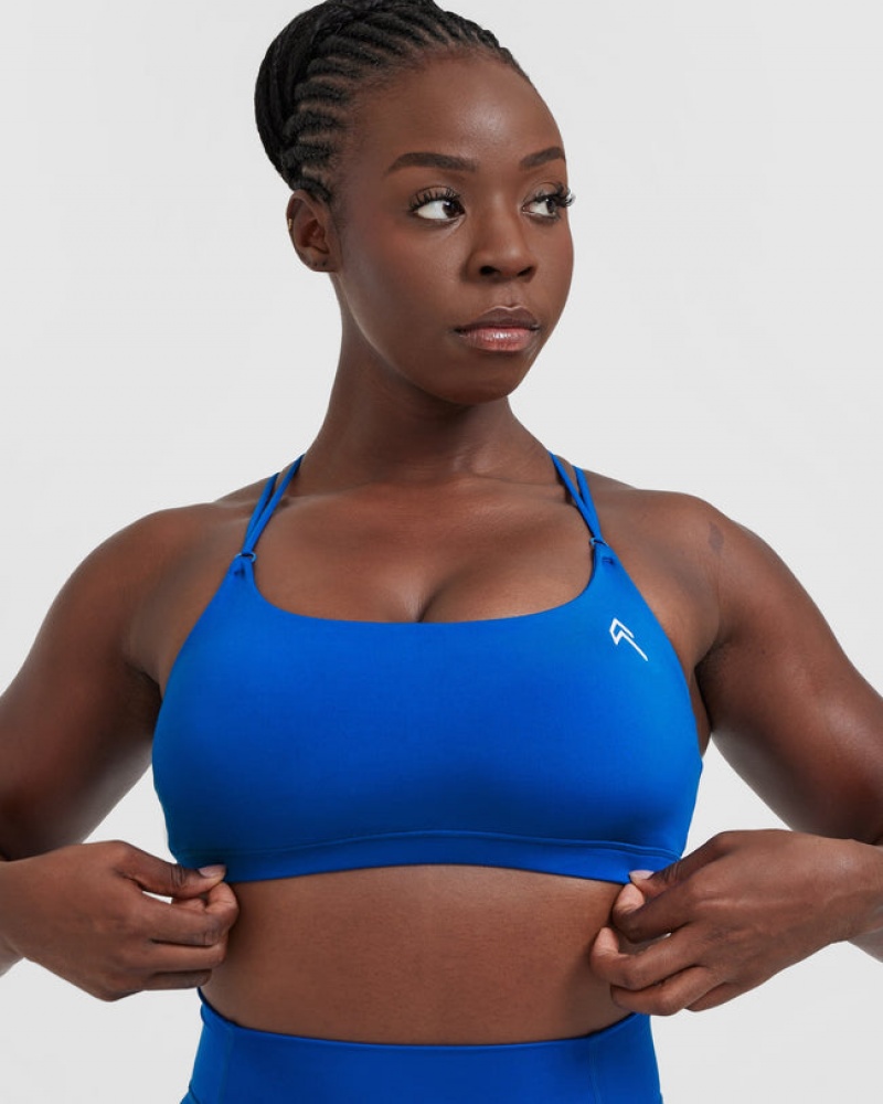 Deep Blue Oner Active Everyday Cross Over Bralette Sports Bras | 15834LGQS