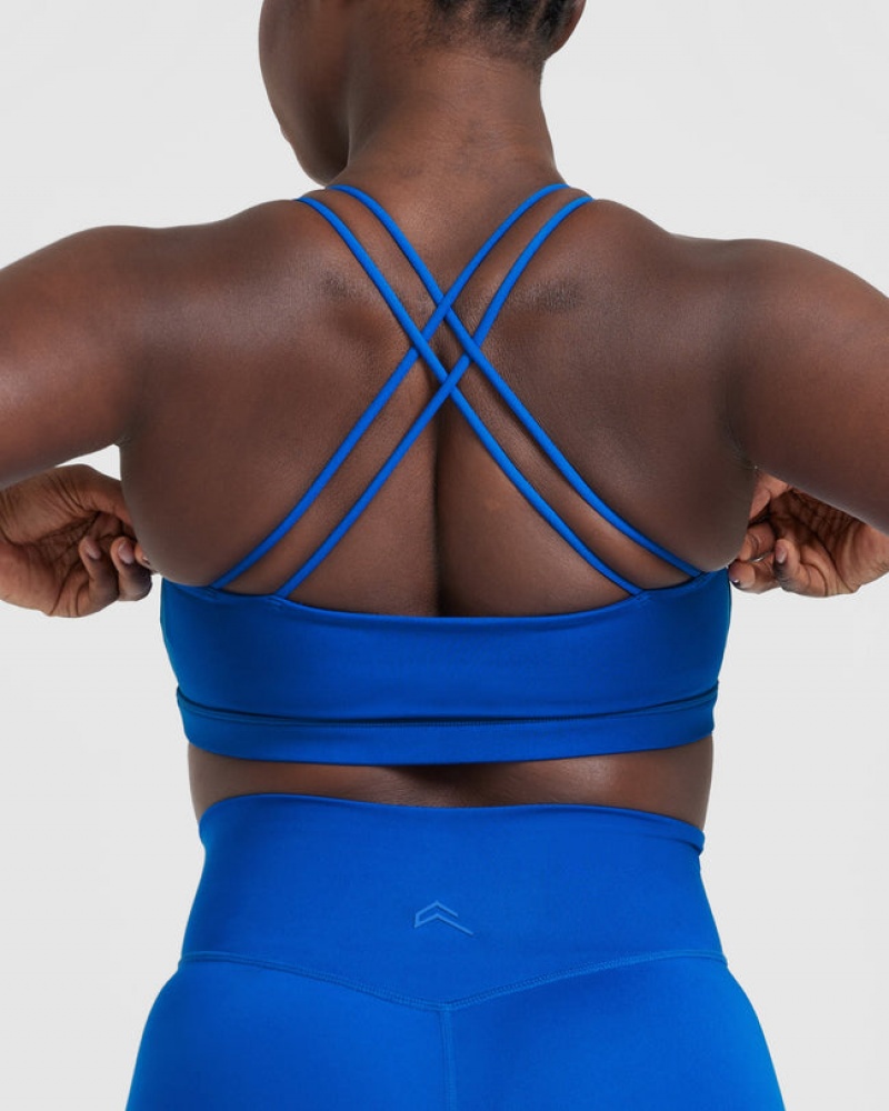 Deep Blue Oner Active Everyday Cross Over Bralette Sports Bras | 15834LGQS