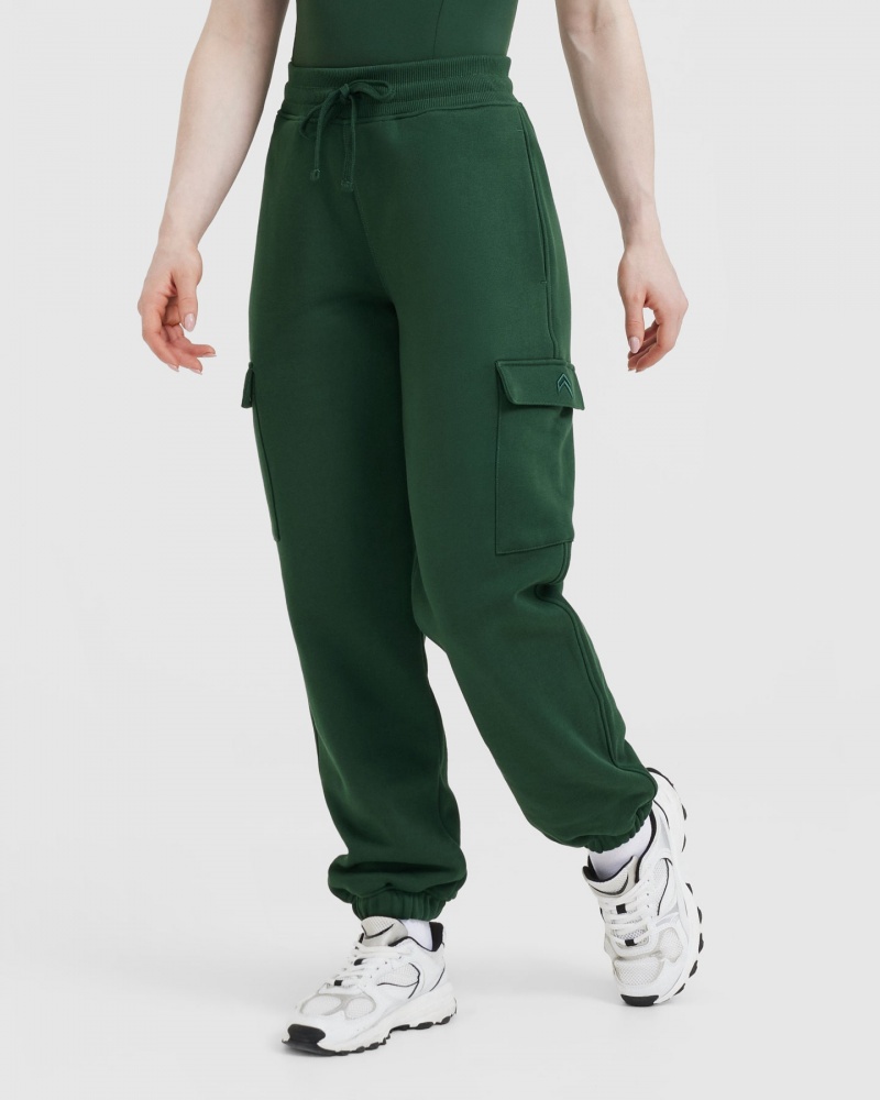 Deep Green Oner Active All Day Cargo Joggers | 45937UYHE