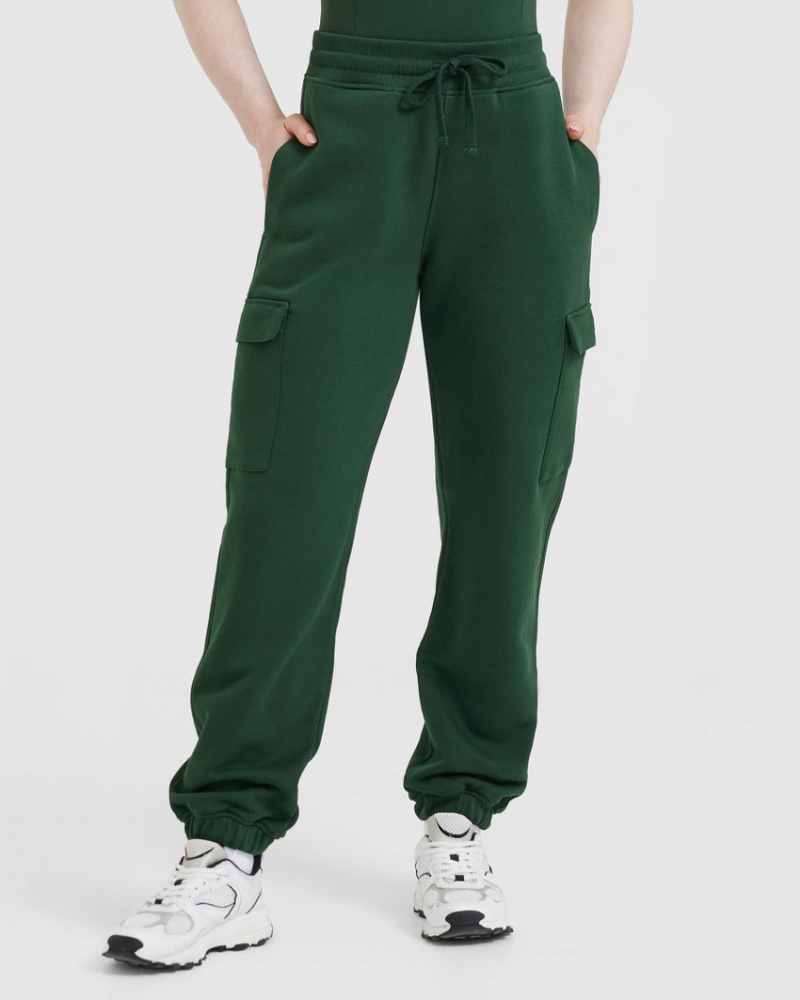 Deep Green Oner Active All Day Cargo Joggers | 45937UYHE