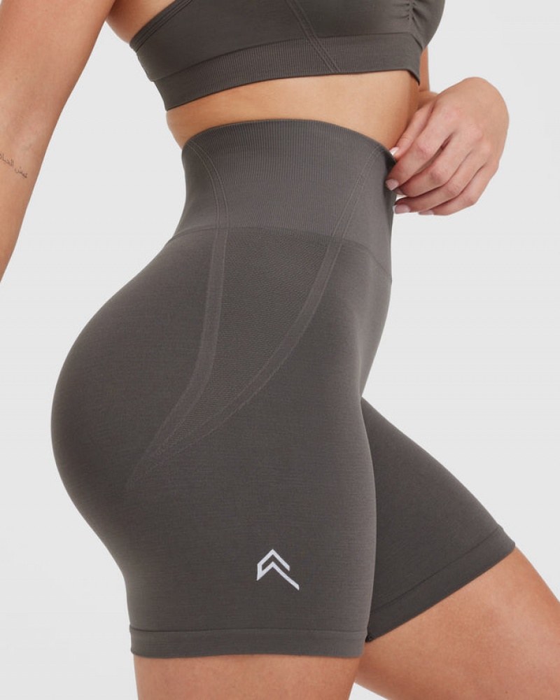 Deep Grey / Brown Oner Active Effortless Seamless Shorts | 10679OSFX