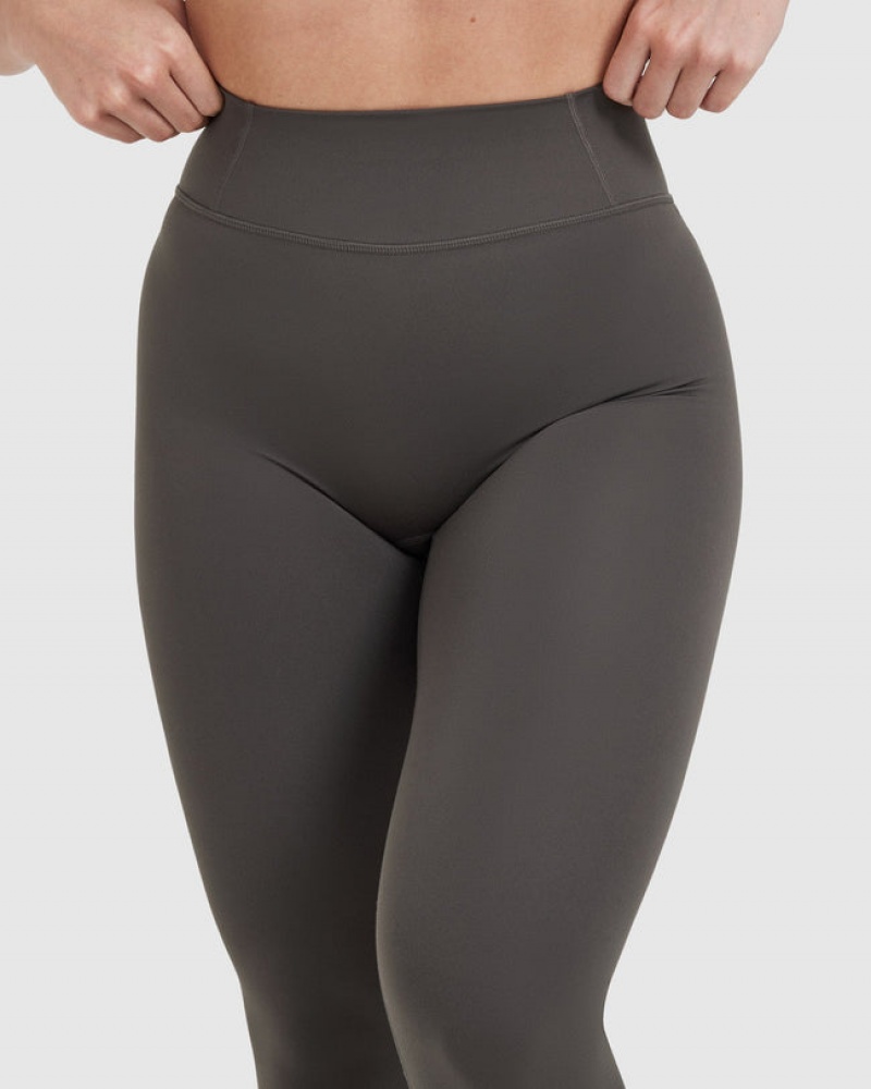 Deep Grey / Brown Oner Active Timeless High Waisted Leggings | 81796VWYK